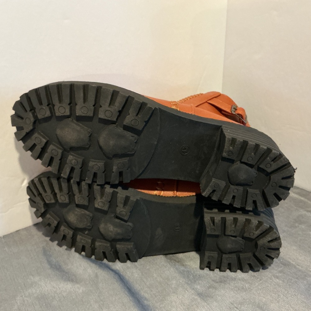 Brown Leather Ankle Boots - Picture 5 of 6